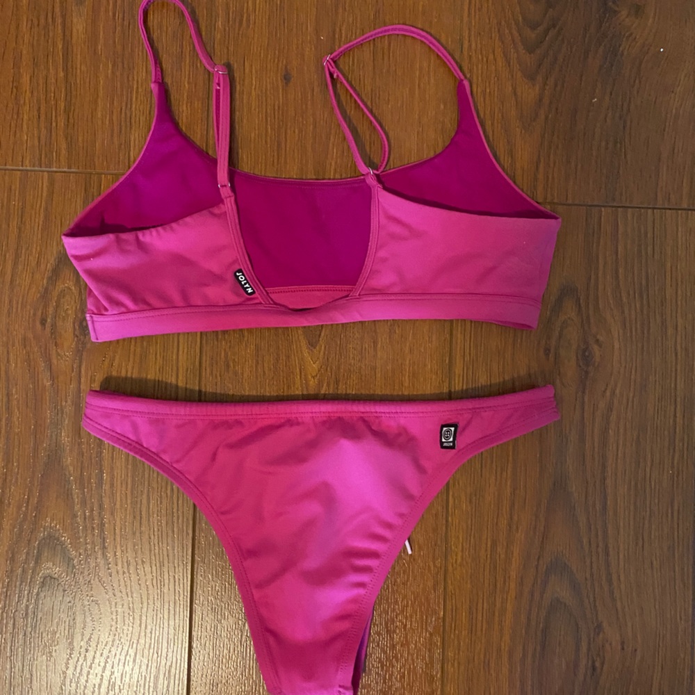Joyln Surf collection Bikini. The top is Viviana and the bottoms are Angela.